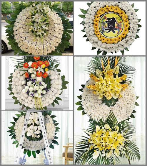 湖南永州祁阳县白水镇湘江村花圈速递